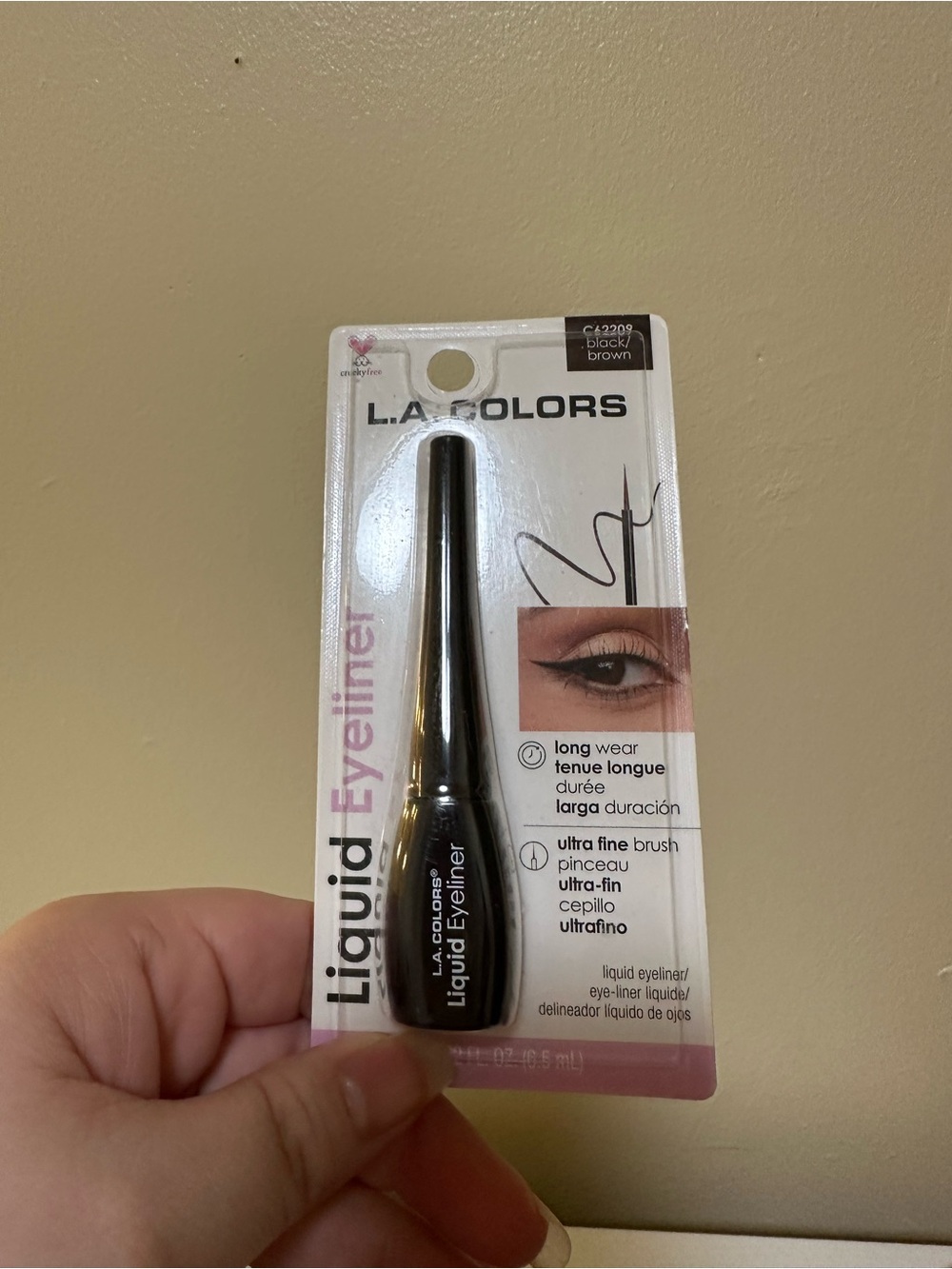 L.A. COLORS Liquid Eyeliner - Black/Brown Packaging Back